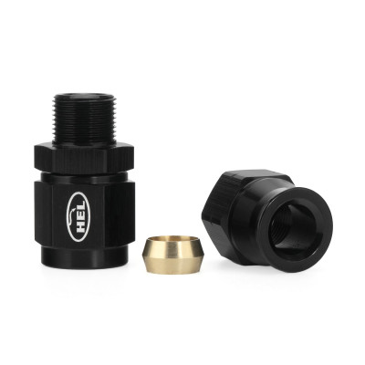 AN6 Female to 3/8" Hardline Straight Adapter HEL Aluminium