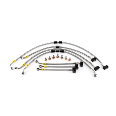 Yamaha Tracer 900 / GT ABS 2021-2022 HEL Stainless Steel Braided Brake Lines (Flexible ABS Replacements)
