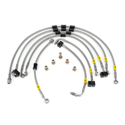 Yamaha VMX1700 V-Max ABS 2009-2017 Flexible ABS Replacement Brake Lines HEL Stainless Steel Braided