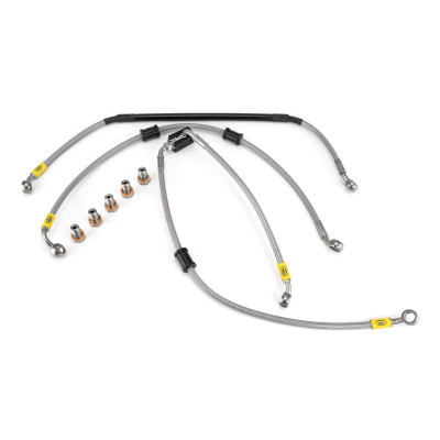 Honda MSX125 ABS 2021-2022 Flexible ABS Replacement Brake Lines HEL Stainless Steel Braided